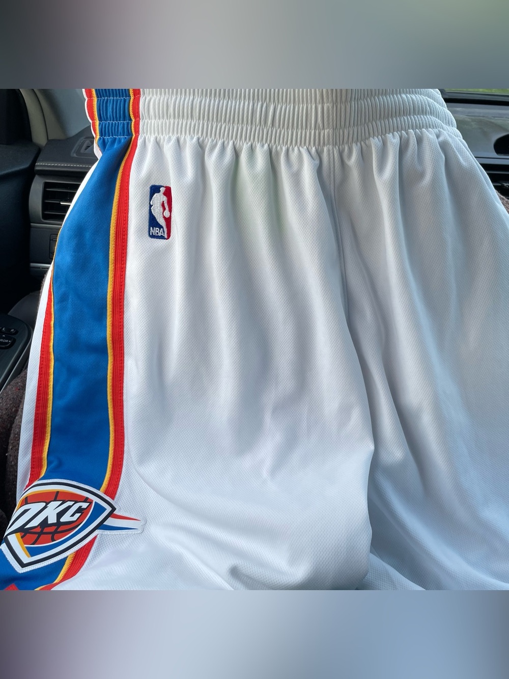 adidas Oklahoma City Thunder Swingman Shorts - White